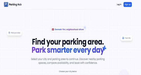 ParkingHub parking platform preview